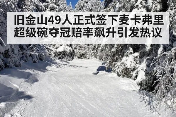 旧金山49人正式签下麦卡弗里超级碗夺冠赔率飙升引发热议
